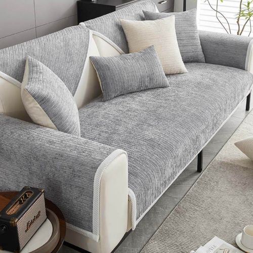 Stripe Chenille Couch Cover