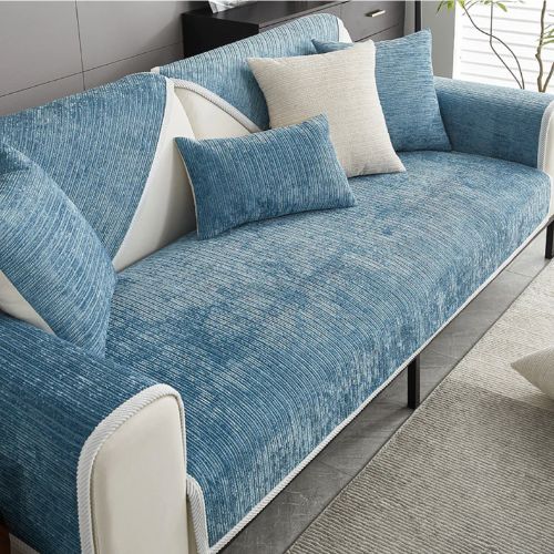 Stripe Chenille Couch Cover